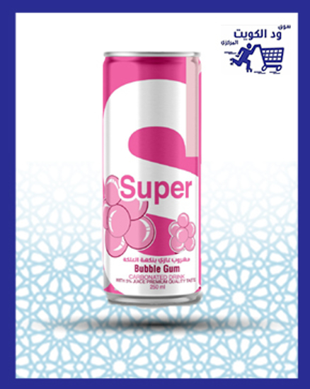 Picture of Super soft drink bubblegum flavor 250 ml