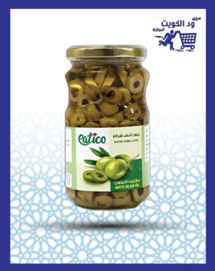 Picture of Itco sliced ​​green olives with olive oil 540 g